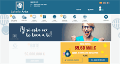 Desktop Screenshot of loteriaanta.com